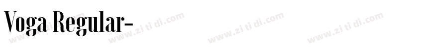 Voga Regular字体转换